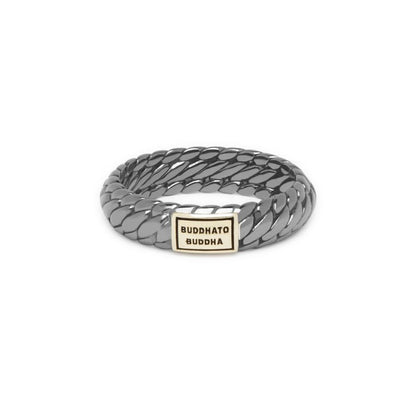 Ben XS Black Rhodium Gold Shine Ring